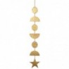 ORIGEN Home Decor Pendentifs Mobiles Phase de Lune Beige 74x10x1cm - Design Unique et Polyvalent