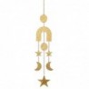 ORIGEN Home Decor Pendentifs Mobiles Phase de Lune Marron 74x13x1cm - Design Unique et Polyvalent