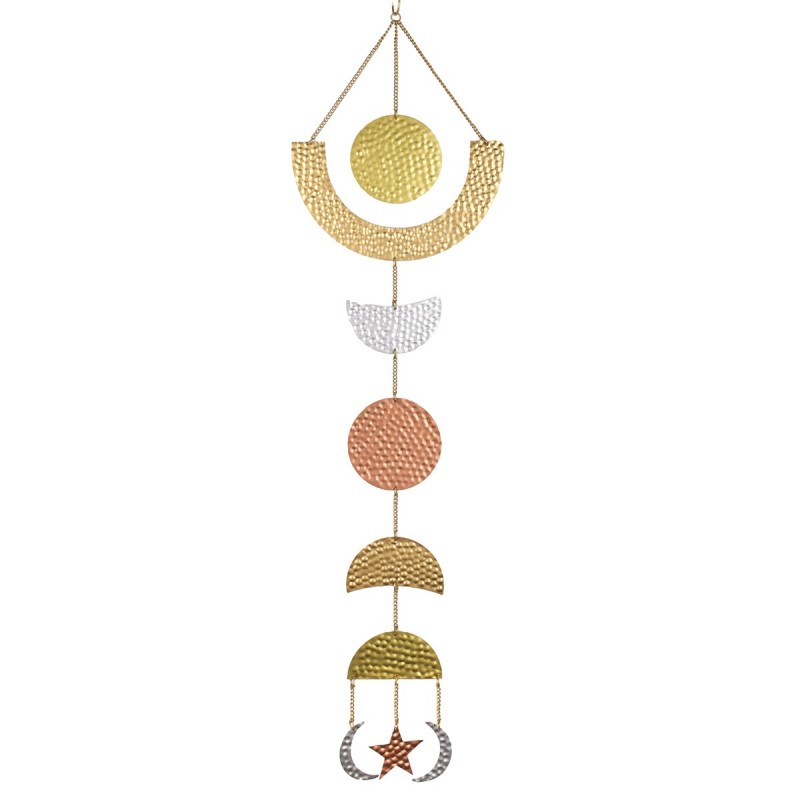 ORIGEN Home Decor Mobile Lunes Suspendues Beige - 85x24x1cm | Décoration d'intérieur