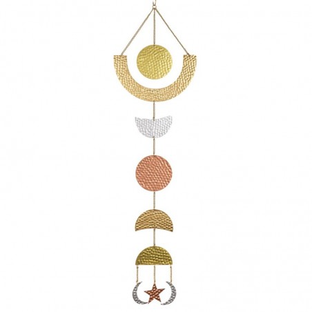 ORIGEN Home Decor Mobile Lunes Suspendues Beige - 85x24x1cm | Décoration d'intérieur