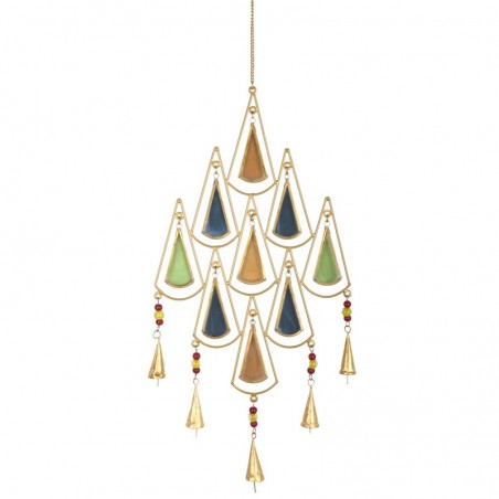 ORIGEN Home Decor Triangles Suspendus Mobiles Beige 70x27x3cm - Design Unique et Polyvalent pour Décorer votre Maison