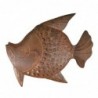 ORIGIN Home Decor Vases et bougeoirs en forme de poisson | Figurine Poisson Marron - 49x62x19cm