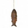 ORIGEN Home Decor Vases à Poisson Suspendus et Bougeoirs | Pendentif Marron - 17x7x3cm