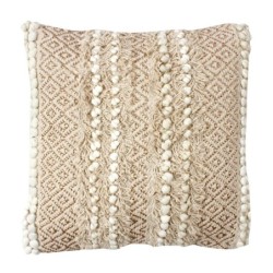 By SIGRIS Coussin cru de 70% coton 30% Jute 1x1x1cm Coussin Jute Boho Coussins