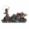 ORIGIN Home Decor Déesse Nordique des Semences Bronze | Figurine Déesse Grise - 17x29x13cm