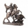 ORIGIN Home Decor Saint George Bronze Figure Déesse Gris 16x17x9cm