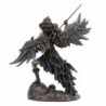 ORIGIN Home Decor Morrigan Reine Celtique Bronze Figure Déesse Gris 22x22x11cm