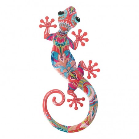 ORIGIN Home Decor Jardin Lézard | Figurine Lézard Rose - 24x12x1cm