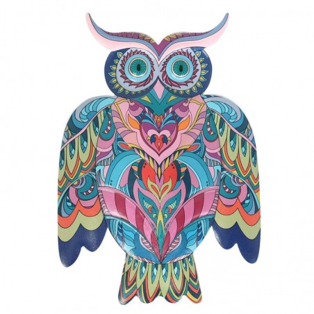 ORIGEN  figurine de hibou gris, décoration de maison, jardin, 31x21x1cm