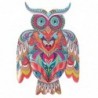 ORIGIN Home Decor Jardin Chouette | Figurine Hibou Orange - 31x21x1cm pour Décoration Extérieure