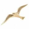 Figurine décorative mouette pour décoration nautique en blanc et bleu marine