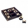 Grand cadeau tic-tac-toe en bois - Jeu classique de stratégie et d'amusement