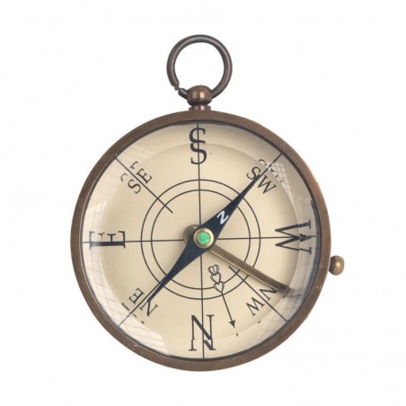 Boussole nautique dorée  Accessoire de décoration pour la maison et le bureau