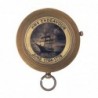 Boussole nautique dorée  Accessoire de décoration pour la maison et le bureau
