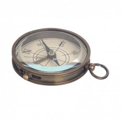Boussole nautique dorée  Accessoire de décoration pour la maison et le bureau