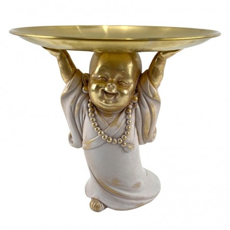 Figure de Bouddha doré - Décoration orientale pour la maison et le bureau