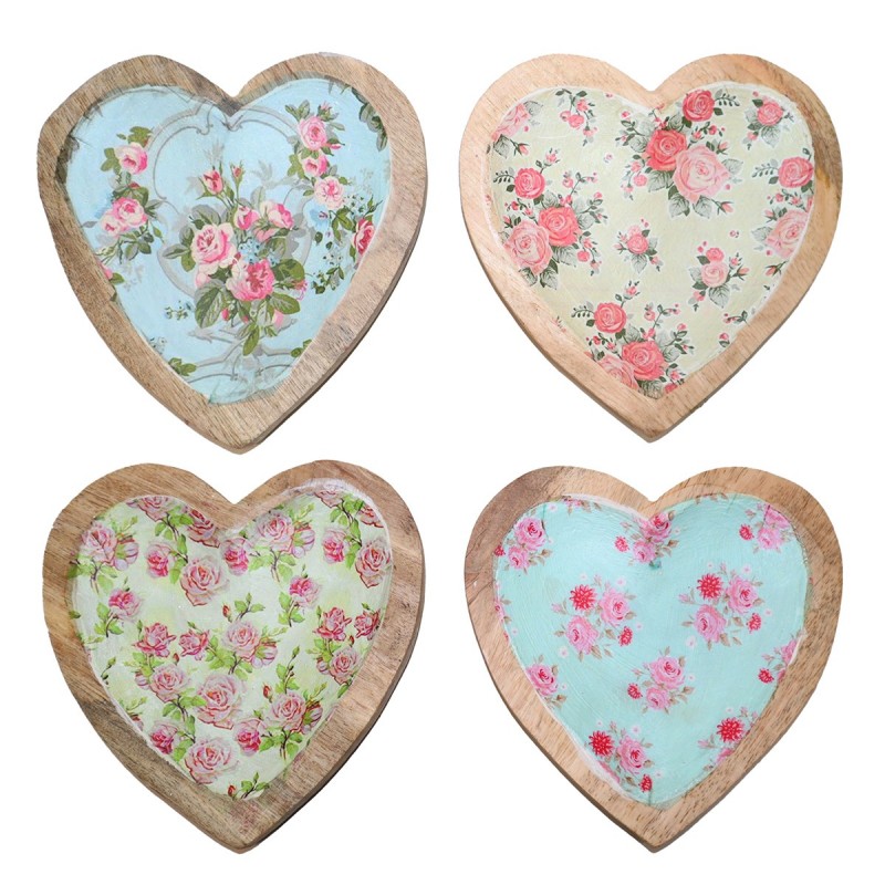 Plateau Coeur Décoratif Vintage - Cadeau Romantique Idéal
