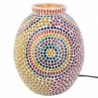 Lampe de Table Indienne Mosaïque Multicolore 25cm