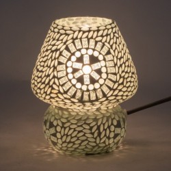 Lampe de table en mosaïque - Éclairage décoratif indien