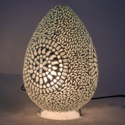 Lampe de table en mosaïque de style ethnique pour la décoration de la maison