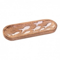 Petit plateau à poisson nautique en bois pour décoration de la maison et cadeaux originaux
