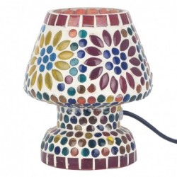 Lampe de table en mosaïque multicolore au design exclusif