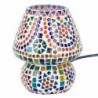 Lampe de table en mosaïque de style ethnique pour la décoration de la maison