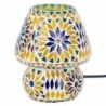 Lampe Mosaïque Multicolore pour Table de Style Ethnique