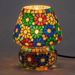 Lampe mosaïque de table en...