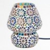 Lampe mosaïque de table en verre plâtre