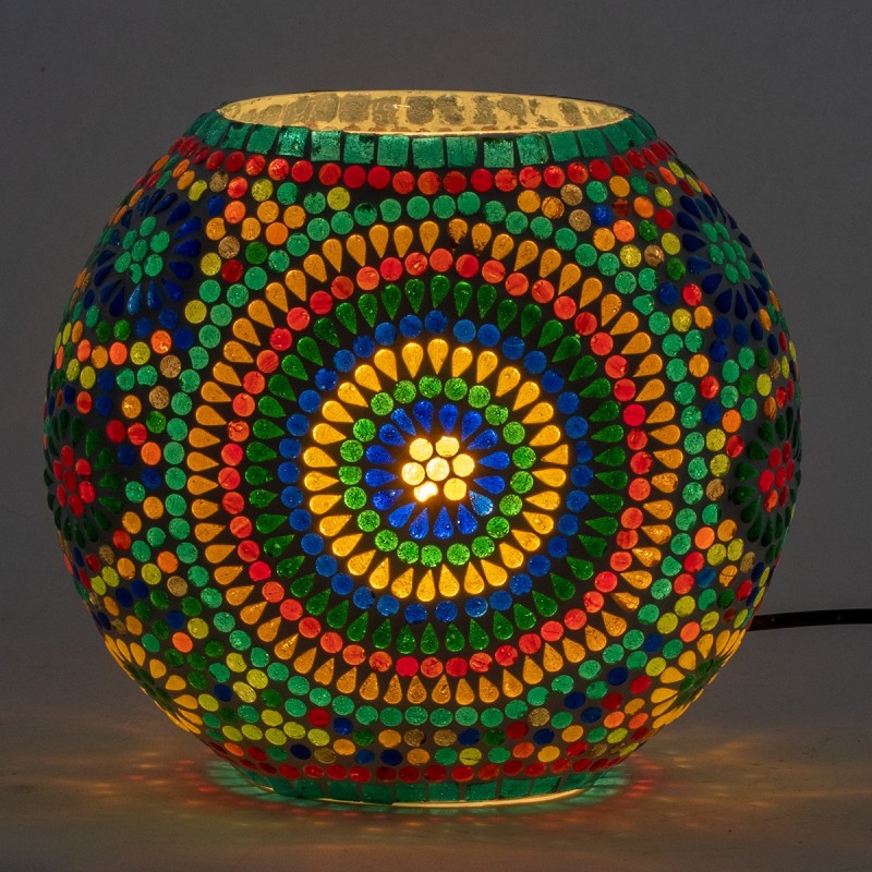 Lampe de table en mosaïque de style ethnique pour la décoration de la maison