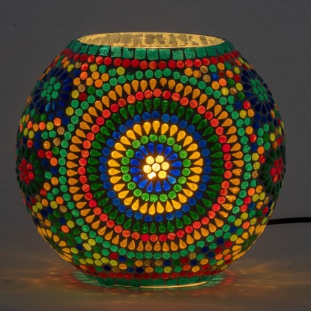 Lampe de table en mosaïque de style ethnique pour la décoration de la maison