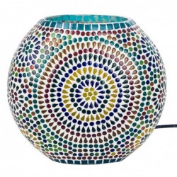 Lampe de table en mosaïque de style ethnique pour la décoration de la maison