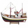 Bateau de pêche en bois pour modelage et décoration