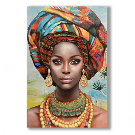 Tableau décoratif africain pour mur - Art ethnique unique et original