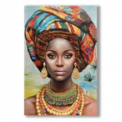 Tableau décoratif africain pour mur - Art ethnique unique et original