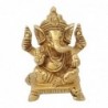 Figurine Bouddha Oriental Ganesha Métal Doré 6 cm x 4 cm x 5 cm