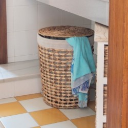 Pack de 2 paniers en jacinthe d'eau - Décoration d'intérieur naturelle