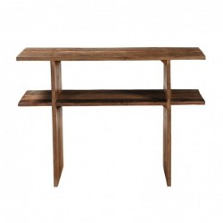 Meuble console industriel en bois pour une décoration d'intérieur moderne et fonctionnelle