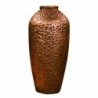 Vase ethnique en étain marron 40 cm