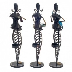Bougeoir figurine musicale 3 différents multicolore