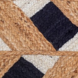 Tapis ethnique en jute naturel pour la décoration de la maison