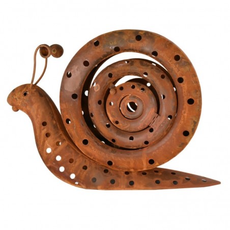 Grand bougeoir rustique en métal escargot pour décoration de la maison et cadeaux originaux