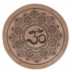 Petit plateau décoratif ethnique Mandala Om pour la maison et le bureau