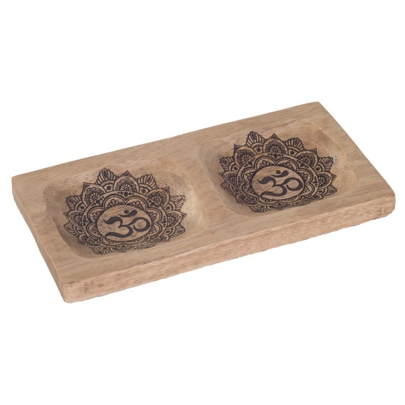 Plateau Mandala Om - Décoration ethnique pour votre maison