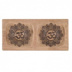 Plateau Mandala Om - Décoration ethnique pour votre maison