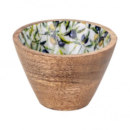 Mini bol à olives en bois pour apéritifs et tapas
