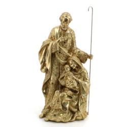 Figure Naissance Jésus Résine Golden | Figures de résine de naissance pour la décoration de résine de la figure de