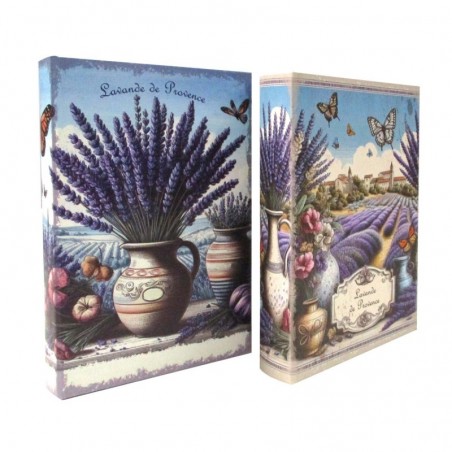 Coffret livre lavande avec 2 diffuseurs aromatiques