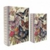 Coffret Livre Papillon 2U - Décoration Romantique